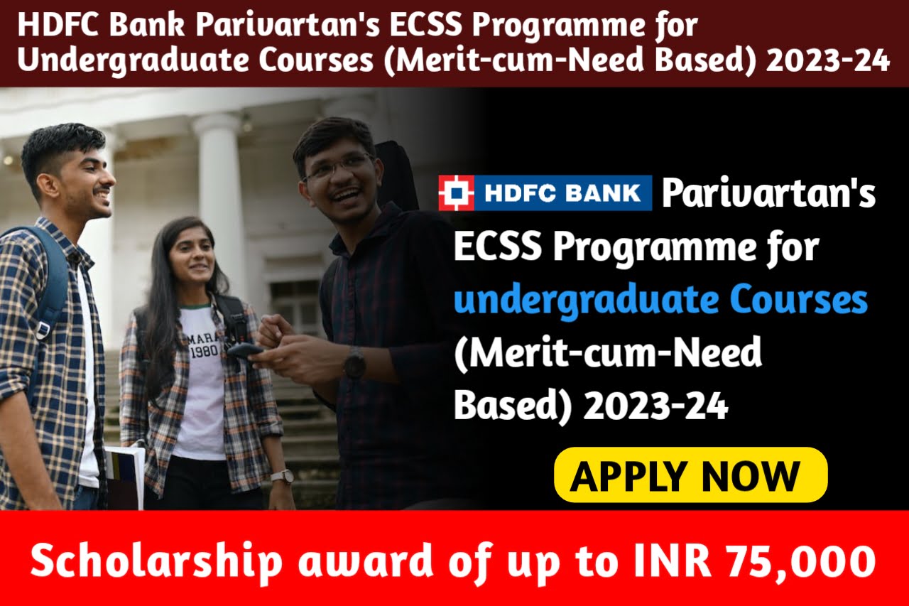 HDFC Bank Parivartan's ECSS Programme for Undergraduate Courses