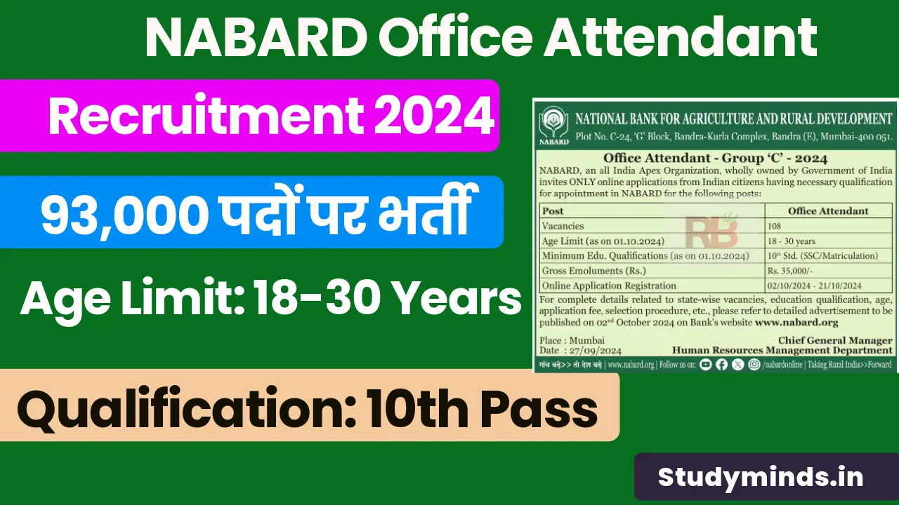 NABARD Office Attendant Recruitment